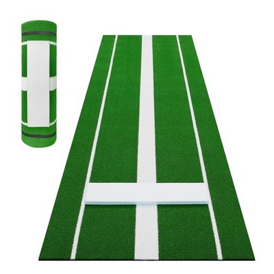 10x3ft Softball Pitching Mat Portable Mound, Non Slip Rubber Base, 15mm Turf