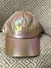 Disney Parks Mickey Mouse Iridescent Baseball Hat /Cap. One Size. NEW.