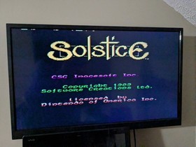 Solstice: The Quest for The Staff of Demnos (Nintendo NES 1990) w/Manual, Tested