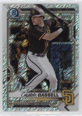 2021 Bowman Chrome Prospects Shimmer Refractor Robert Hassell III #BCP-225 14mx