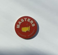 2020 Augusta National Masters Tournament Red Flat Ball Marker Mark