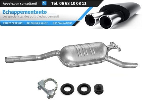 Silencieux arrière Mercedes W124 en acier aluminé haute longévité pour E220 1993