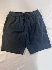 Gerry Men  s Pull-On Trail Shorts Lightweight Dark Blue Hiking Active L