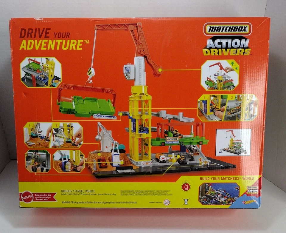 Matchbox Action Drivers - Epic Construction Yard Playset - Talks New 2023 - Image 2 of 4