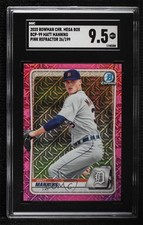 2020 Bowman Mega Box Pink Mojo Refractor /199 Matt Manning SGC 9.5 Mint+ 0i76