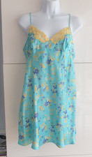 New Victoria's Secret Size L, Satin Lace -Trim Mini Slip Floral Dress Coquette