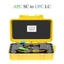 Fiber Optic OTDR Launch Cable Box, Singlemode 150m SC/APC-LC/UPC