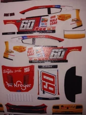 2025 Ryan Preece Kroger Half Loaf 1/64 Peel& Stick Decals