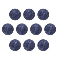 10 StüCk StoffknöPfe,11,5Mm,Kunststoff,Zum NäHen,Basteln,Dunkelblau