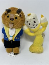 Disney Beauty The Beast Small Mini Plush Beast and Lumiere