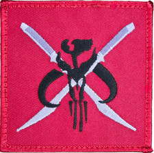 STAR WARS MOVIE MANDALORIAN MYTHOSAUR JEDI WARRIOR TACTICAL RED OPS HOOK PATCH