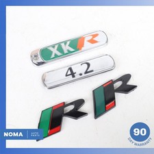 03-06 Jaguar X100 Xkr Trunk Boot Lid Logo Emblem Badge Set Oem