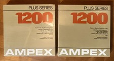 2 x Ampex Plus Series 1200 Ft. 7  Vtg NOS Rec...
