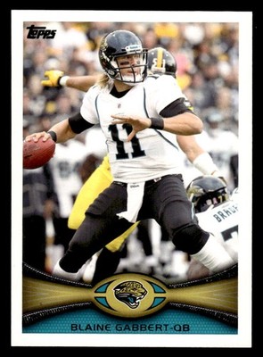 2012 Topps #246 Blaine Gabbert Card Jacksonville Jaguars