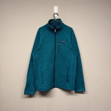 Vintage 2000s Y2K Patagonia Fleece Jacket Size Medium Men’s Turquoise Blue