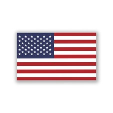 2-Pack United States Flag Decal Sticker  5-Inches By 3-Inches  Premium Qual...