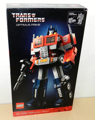 TRANSFORMERS OPTIMUS PRIME LEGO #10302 NEW SEALED SET RETIRED LARGE 1508 PIECES
