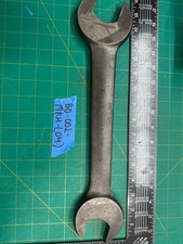Vintage 16'' Heavy-Duty 1 5/8''x1 7/16'' Double-Ended Open Wrench, Made in USA
