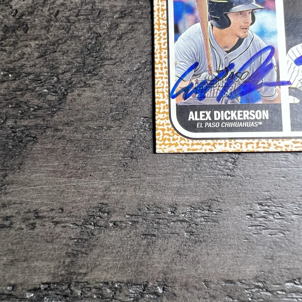 Dickerson Viloria Ruiz SIGNED In Person Autographed 2017 Topps Heritage Minors - Image 4 of 4