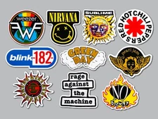 90's Alternative Vinyl Lot Pack (10 Stickers) SET 1 sublime nirvana blink 182