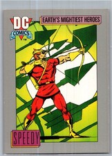 1991 DC Comics Trading Card Earth's Mightiest Heroes #75 Speedy