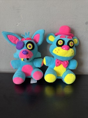 Funko Five Nights At Freddys FNAF Plushies Blacklight Freddy And Foxy Rare 2017