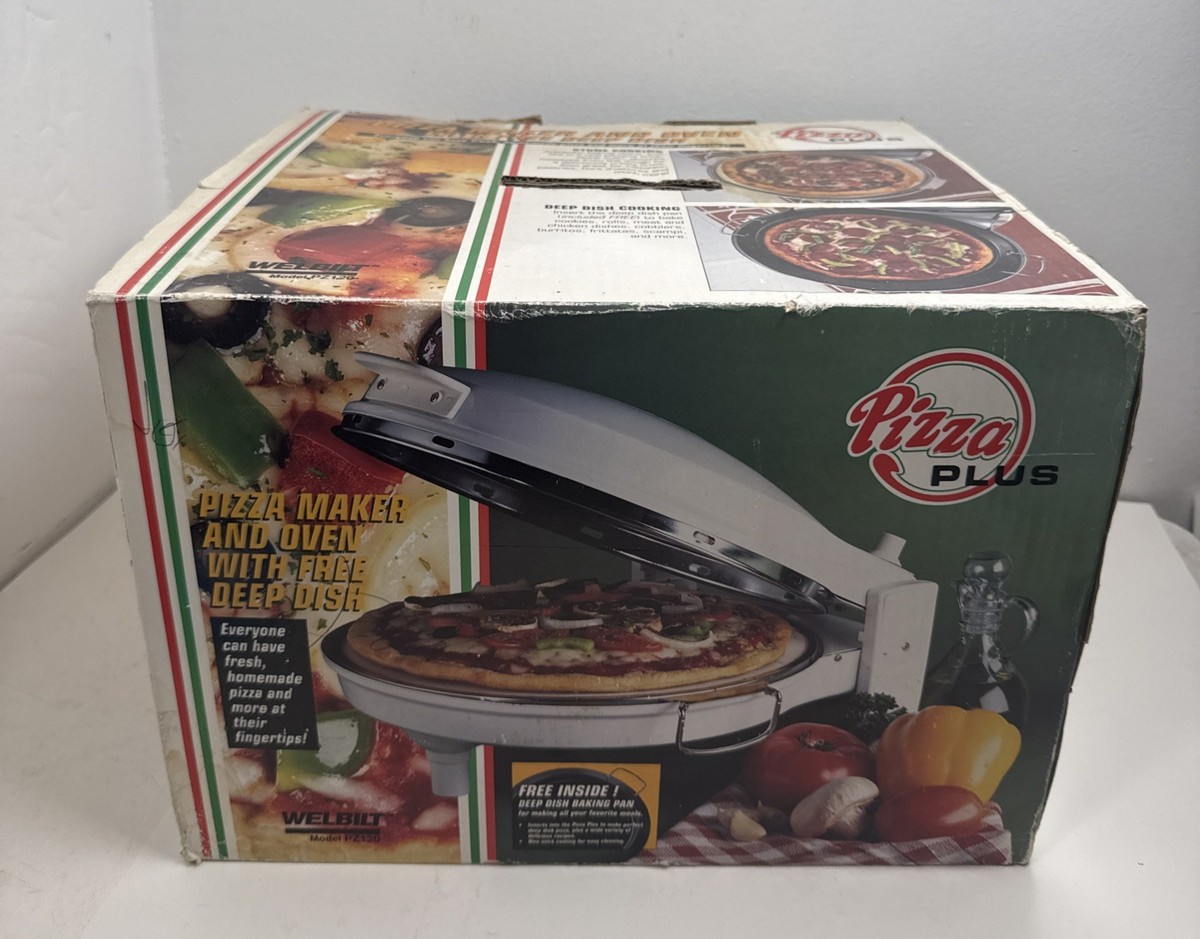 Welbilt Pizza Plus Pizza Oven PZ120 Deep Dish Baking Stone 1200w Open Box  NEW!