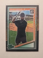 2025 Donruss Optic Rated Prospect Josuar Gonzalez #178 Black Velocity Prizm 2/39
