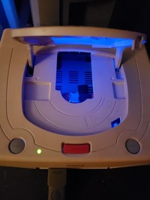 Sega Saturn White Console JP With Fenrir Duo + SD Card Console w/ ODE Only 