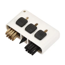 Golf Club Brush 3 in 1 Portable Retractable Dust Groove Cleaner, White