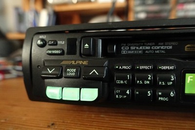 Alpine TDA-7537J. Rare classic cassette deck. Fm/Bluetooth. Dual