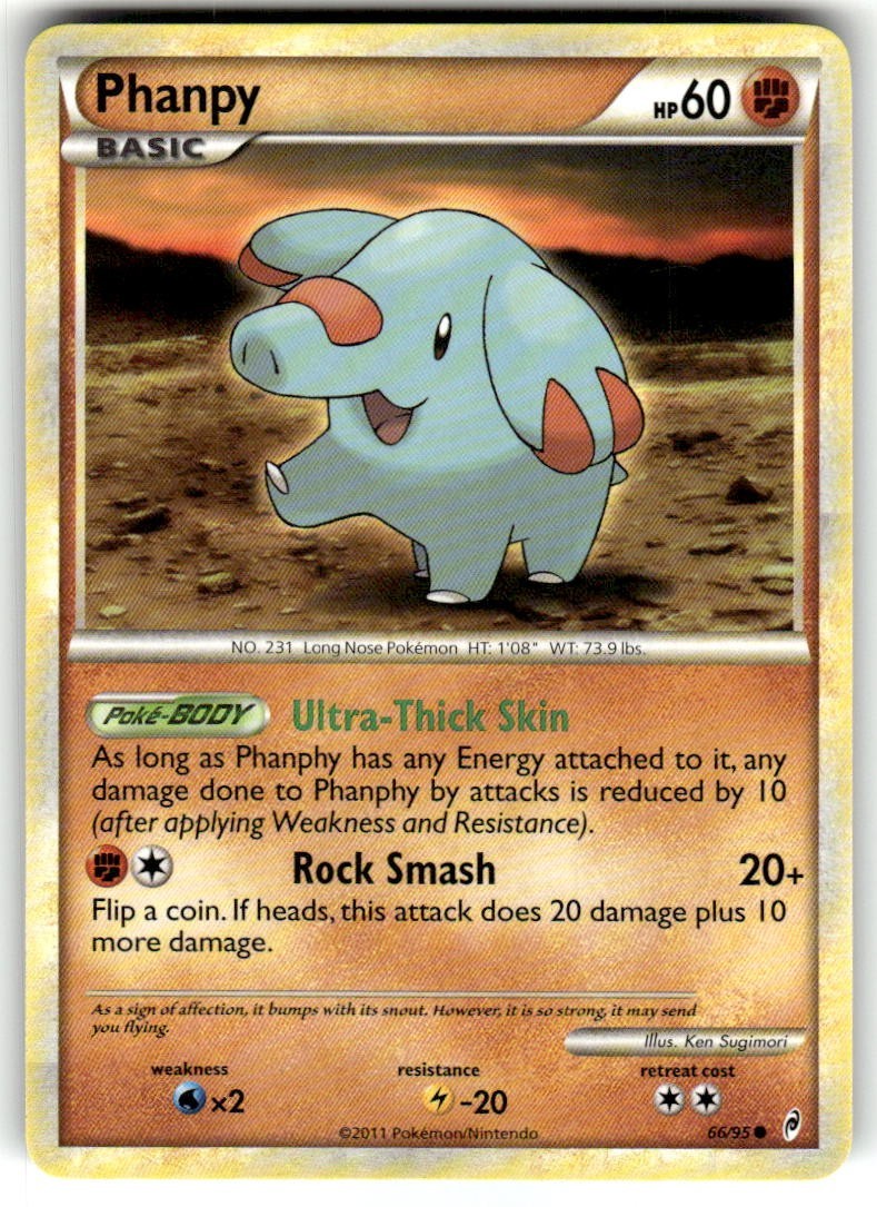 Phanpy 66/95 - Call of Legends - Common - Pokemon Card - NM