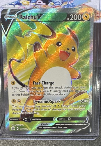 Raichu V (Full Art) 158/172 Swsh09: Brilliant Stars Holo