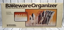 NOS STANBEL Bakeware Pot Pan Cabinet Organizer Fully Adjustable - Vintage NEW