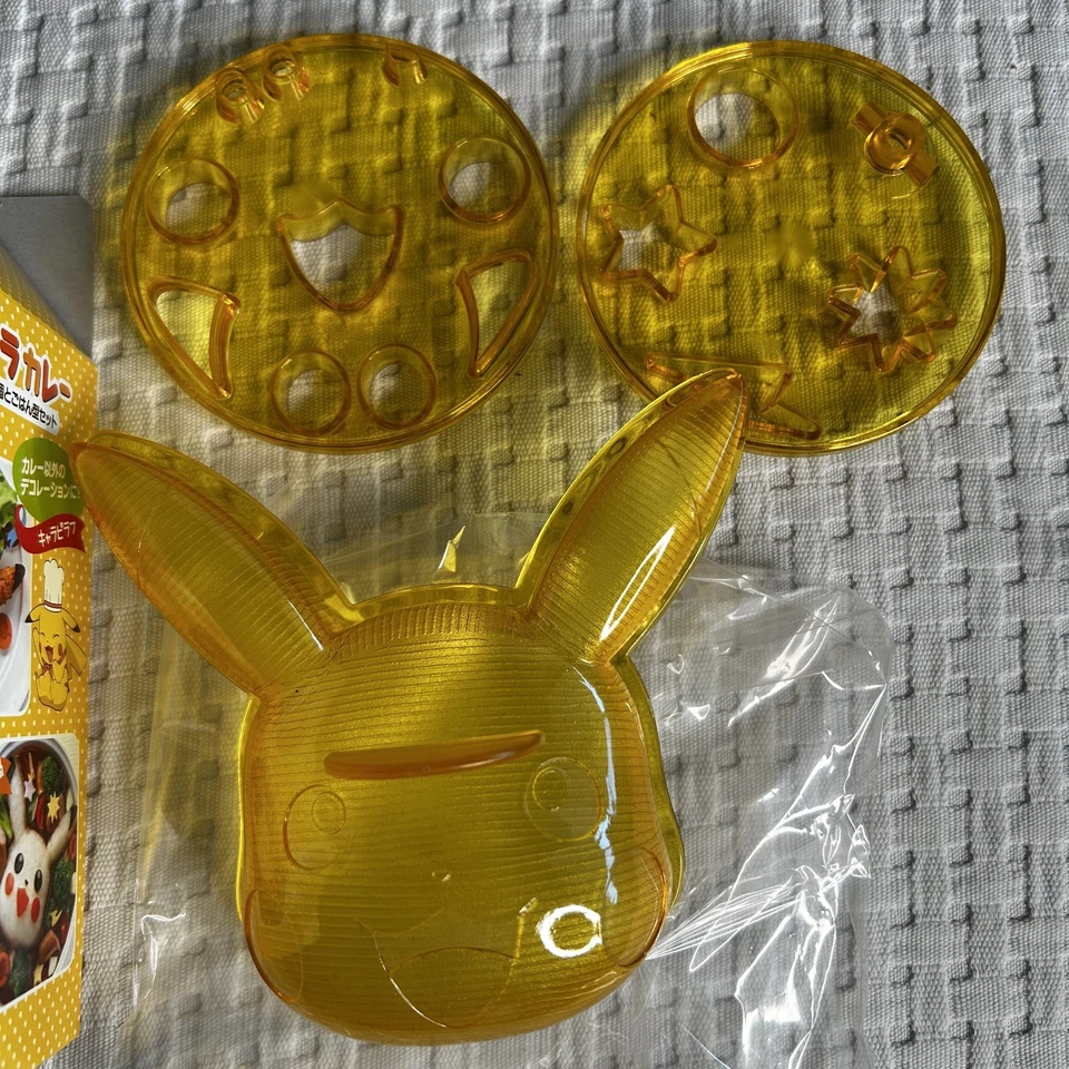 Набор для украшения конькобежца Pokemon Pikachu Deco Curry рисовая форма кавай сделано в Японии - Изображение 4 из 4