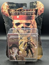 PIRATES OF THE CARIBBEAN PIRATE DISGUISED ELIZABETH SWANN 4" ACTION FIGURE 2006