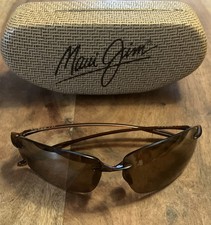 Maui Jim MJ Sport H422-26 Breakwall 63-13-127 Polarized Rimless Sunglasses Wow 
