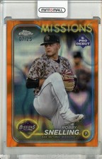 2024 Topps Pro Debut Robby Snelling Orange Refractors 7/25 San Diego Padres