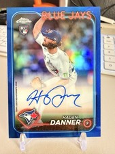 2024 Topps Chrome - Rookie Autographs Hagen Danner #RA-HD Blue Refractor /150 