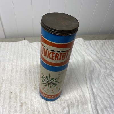 Vintage the Original Tinkertoy Major # 146 Container Metal Lid! | eBay