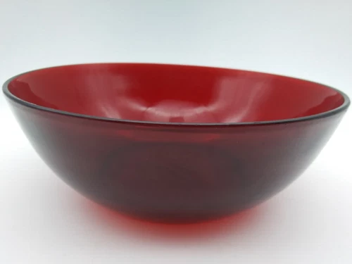 Anchor Hocking Royal Ruby 8.5 inch Serving Vegetable Bowl GUC!