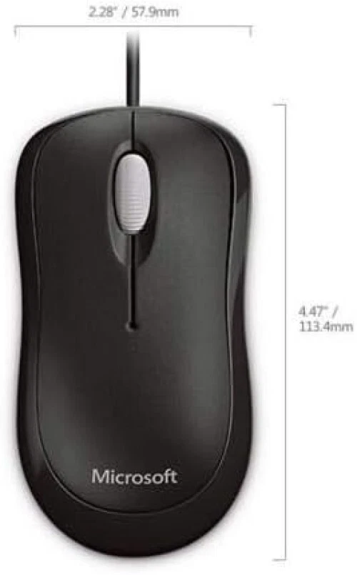brand new Microsoft Basic Optical Mouse V2.0 - Black USB and PS2 connections VAT - Image 4 of 4
