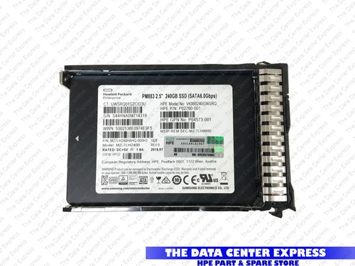HPE 240GB SATA 6G SFF SC 2.5" SSD 880295-B21 882219-001 | SUB HPE SAMSUNG PM883 - Picture 2 of 5