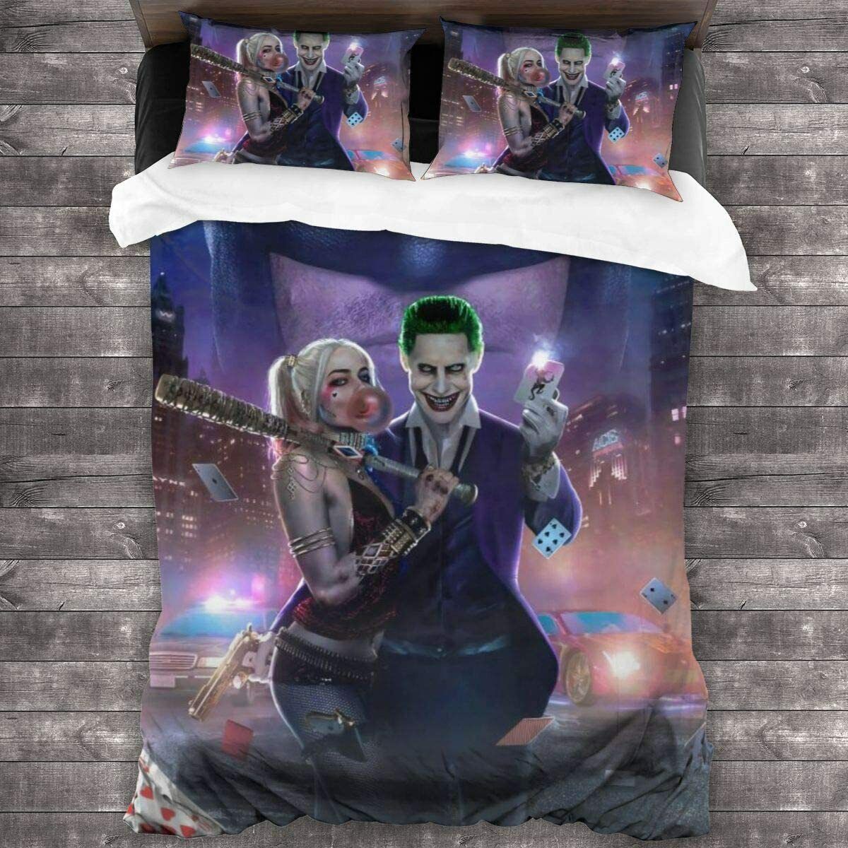 Joker & Harley Quinn 3PCS Bedding Set Duvet Cover Pillowcases Comforter Cover Ograniczona sprzedaż, tanio
