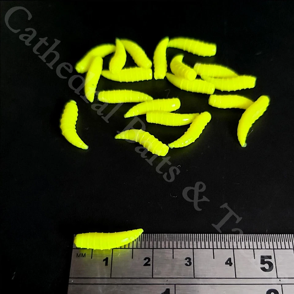 Gusanos flotantes fluorescentes de imitación Trendex carpa barba tenche pesca gruesa Foto 4 de 4