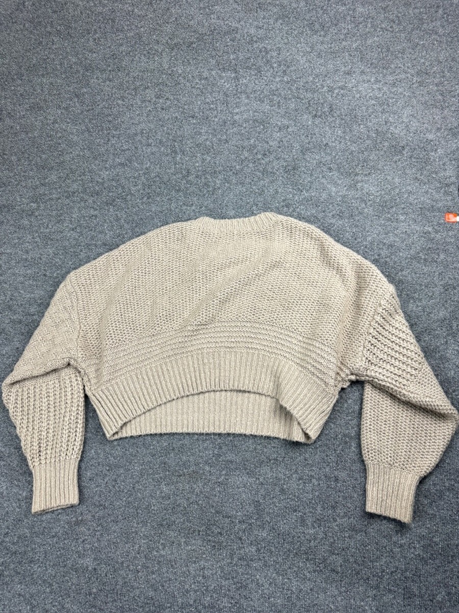 Ciaopanic Typy Sweater Women's One Size Beige Pullover Mixed