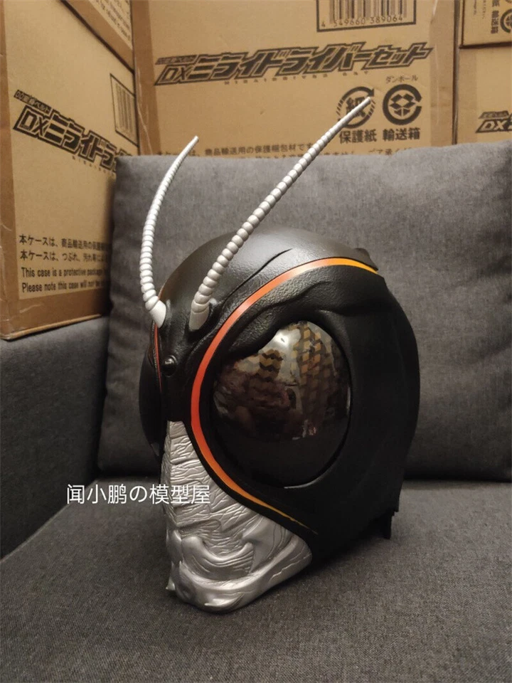 Customize Kamen Rider Black Sun Cosplay 1:1 Wearable LED Resin Helmet Halloween - Image 3 of 4