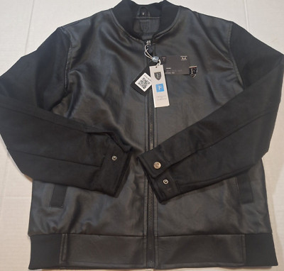 FERRARI F COLLECTIONS   MADE IN ITALY, VEGAN LEATHER/SUEDE, BLACK, LJ Medium NWT