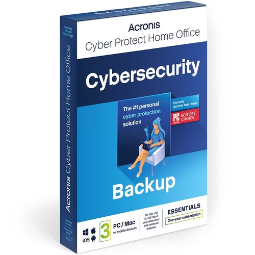 Acronis Cyber Protect Home Office 2023 | Essentials | 3 PC/Mac | 1 Year |