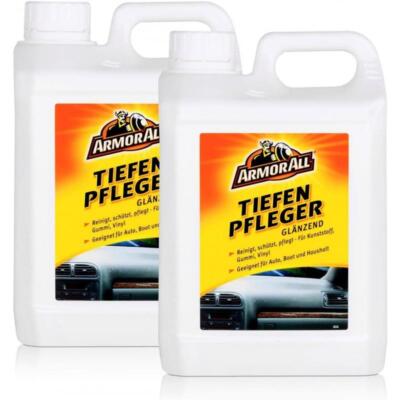 2x ARMOR ALL Auto Cockpit Kunststoff Reiniger Tiefenpfleger Vinyl Leder glänzend